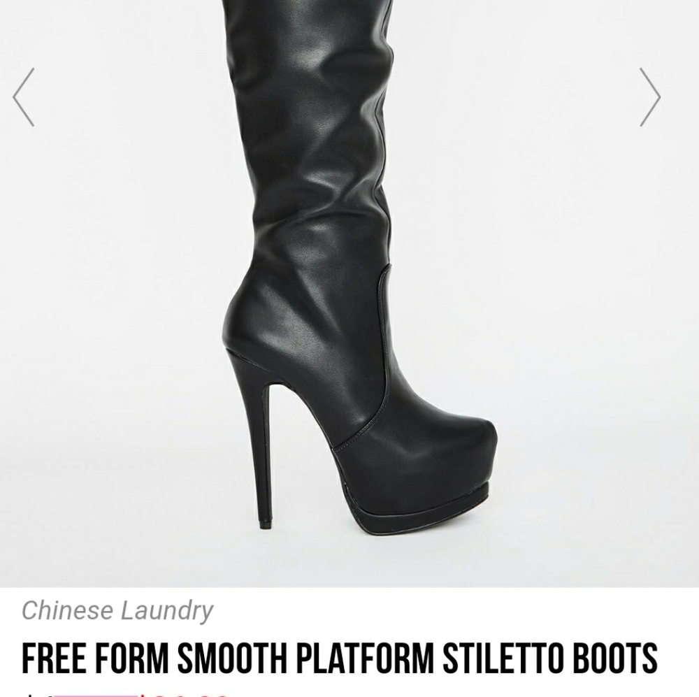 Chinese Laundry Free Form Smooth Stiletto Boots